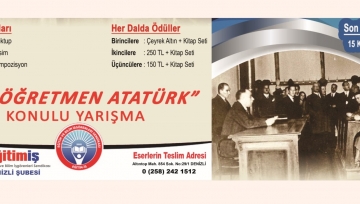 “Başöğretmen Atatürk” Konulu Yarışma Duyurusu - 9.10.2019